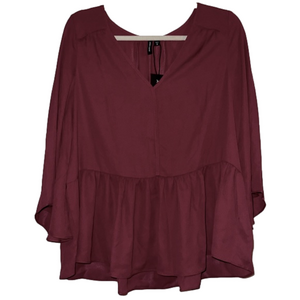 2/$25 Paris Sunday Sheer blouse